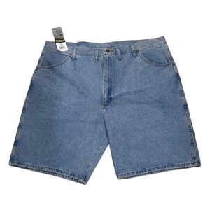 NWT Rustler Classic Jean Shorts Big Man Sz 44 Blue Relaxed Fit Heavyweight Denim